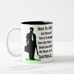 Tasse 2 Couleurs Note À Moi Juste Parce Qu'Il Se Passe Dans Ma Tête