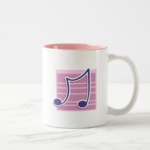 Tasse 2 Couleurs Note musicale