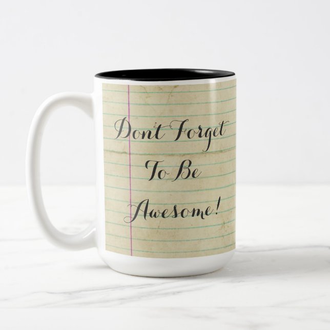 Tasse 2 Couleurs NotebookDFTBA n'oublient pas d'être impressionnant (Gauche)