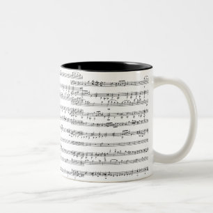 Tasse 2 Couleurs Notes de musique