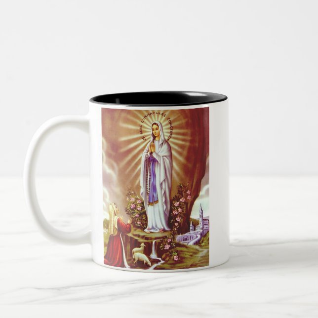 Tasse 2 Couleurs Notre Dame de Lourdes (Gauche)