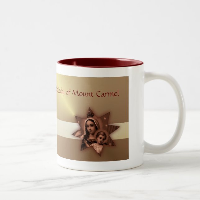 Tasse 2 Couleurs Notre Madame de jour saint religieux du mont (Droit)