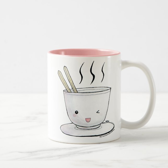 Tasse 2 Couleurs nouilles de kawaii (Droit)