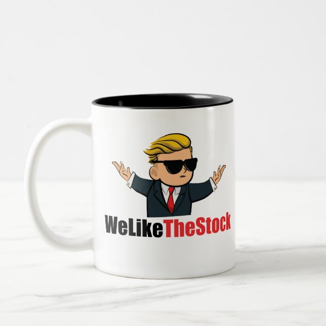Tasse 2 Couleurs Nous Aimons Le Stock (Wall Street Bets) (Gauche)