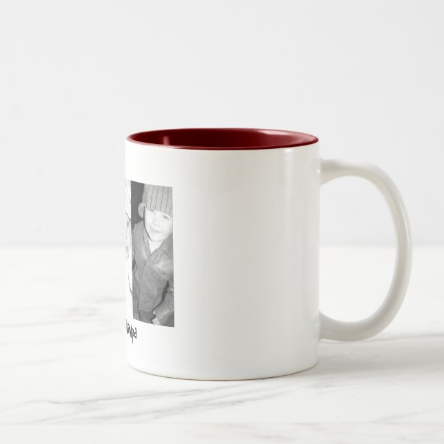 Tasse 2 Couleurs nous grand-papa de coeur (Droit)