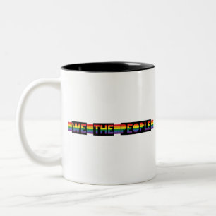 Tasse 2 Couleurs Nous la rayure de fierté d'arc-en-ciel de