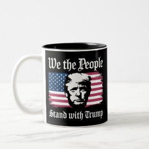 Tasse 2 Couleurs Nous, le peuple, soutenons Donald Trump, soutien 2
