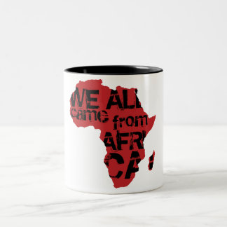 TASSE 2 COULEURS NOUS TOUS SOMMES VENUS D'AFRIQUE