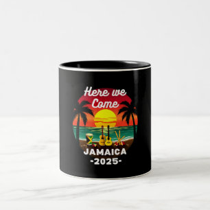 Tasse 2 Couleurs Nous voici en Jamaïque 2025 Voyage d'été familial 