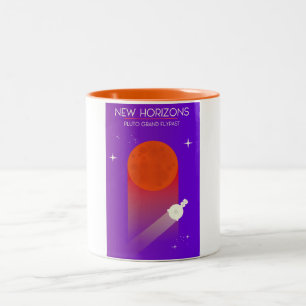 Tasse 2 Couleurs Nouveaux horizons art spatial du grand survol de P