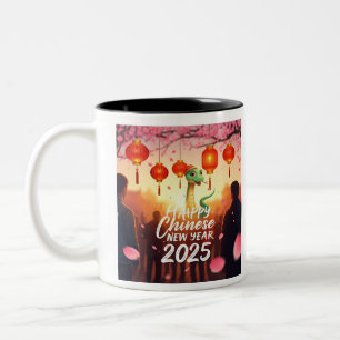 Tasse 2 Couleurs Nouvel An chinois Serpent 