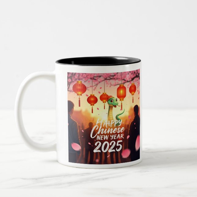 Tasse 2 Couleurs Nouvel An chinois Serpent  (Gauche)