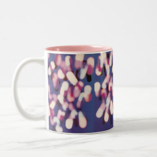 Tasse 2 Couleurs Nouvel ordre - ligne fine - pilules graphiques