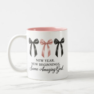 Tasse 2 Couleurs Nouvelle Année Nouvelles Débuts Même Dieu Incroyab