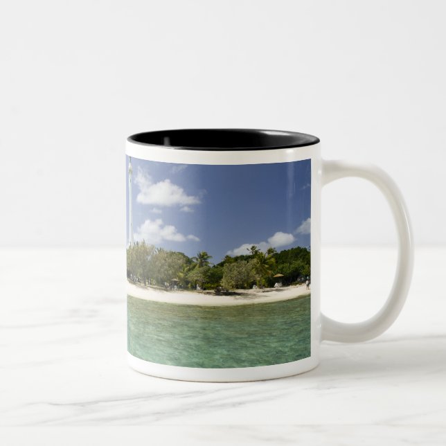 Tasse 2 Couleurs Nouvelle-Calédonie, îlot Amédée. Jetée de l'îlot A (Droit)