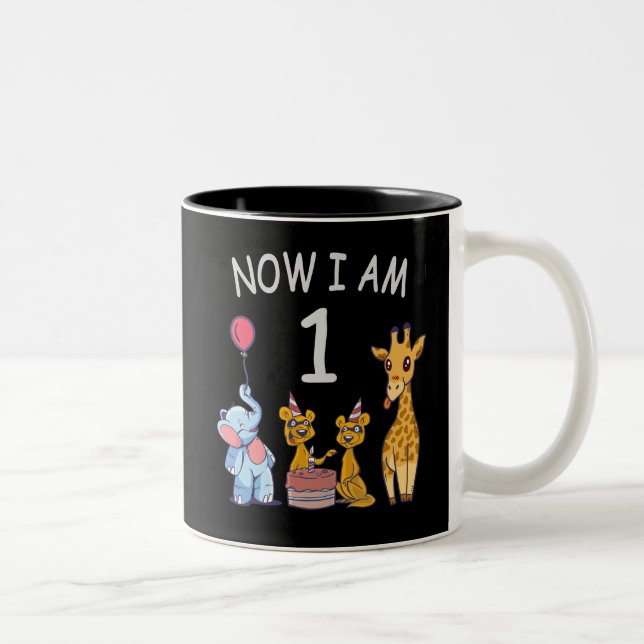 Tasse 2 Couleurs Now I le 1er jour du Birthday (Droit)