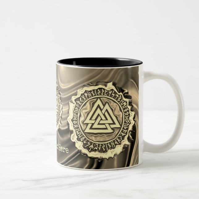 Tasse 2 Couleurs Noyer noir (déformé) (Droit)