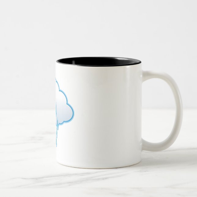 Tasse 2 Couleurs Nuage de pluie (Droit)