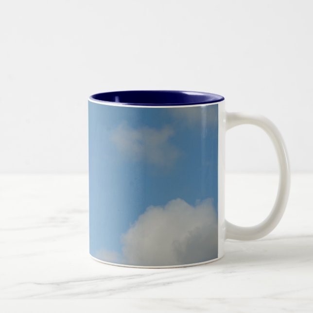 Tasse 2 Couleurs Nuages dans le ciel (Droit)