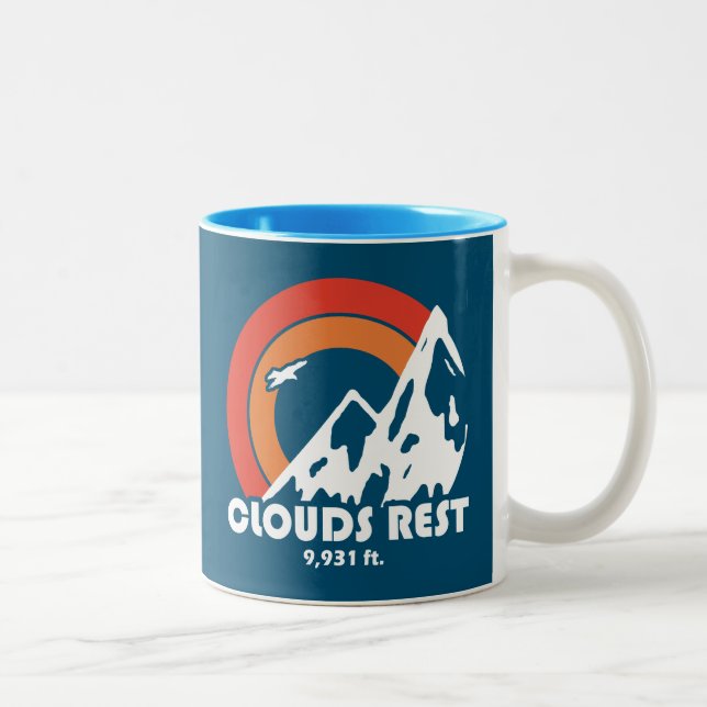 Tasse 2 Couleurs Nuages Rest Mountain Yosemite Sun Eagle (Droit)