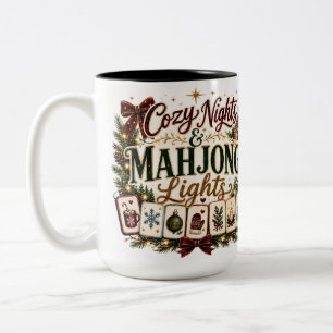 Tasse 2 Couleurs Nuit Douillette de Mahjong Vintage