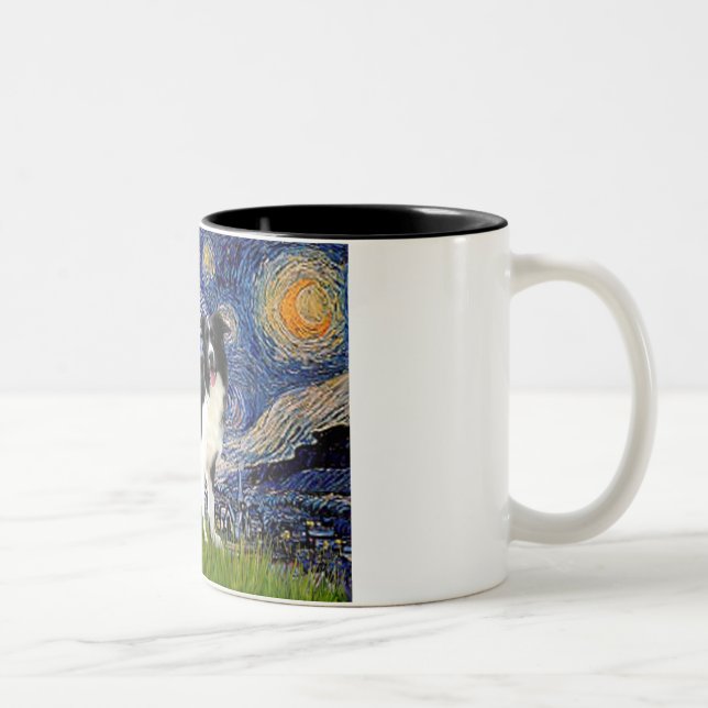 Tasse 2 Couleurs Nuit étoilée - Border Collie (Z) (Droit)