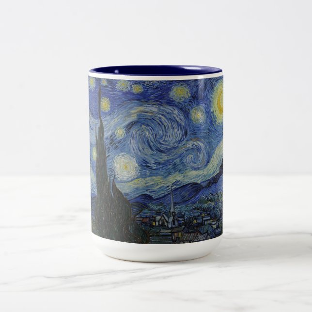 Tasse 2 Couleurs Nuit étoilée de Van Gogh (Centre)