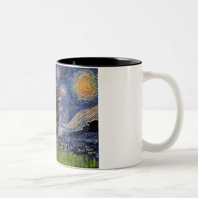 Tasse 2 Couleurs Nuit étoilée - Rottweiler (#6) (Droit)