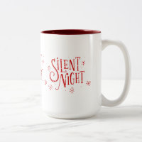 Nuits silencieuses Typographie moderne de Noël