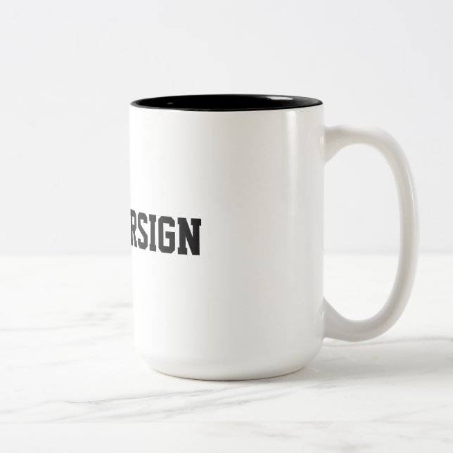 Tasse 2 Couleurs #NUMBERSIGN Récupérer La #Mug (Droit)