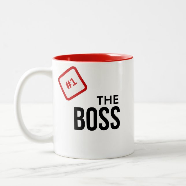 Tasse 2 Couleurs Numéro 1 Cadeau Boss (Gauche)