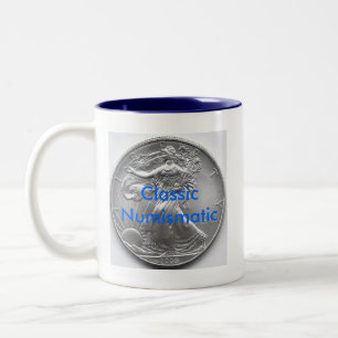 TASSE 2 COULEURS NUMISMATIQUE CLASSIQUE