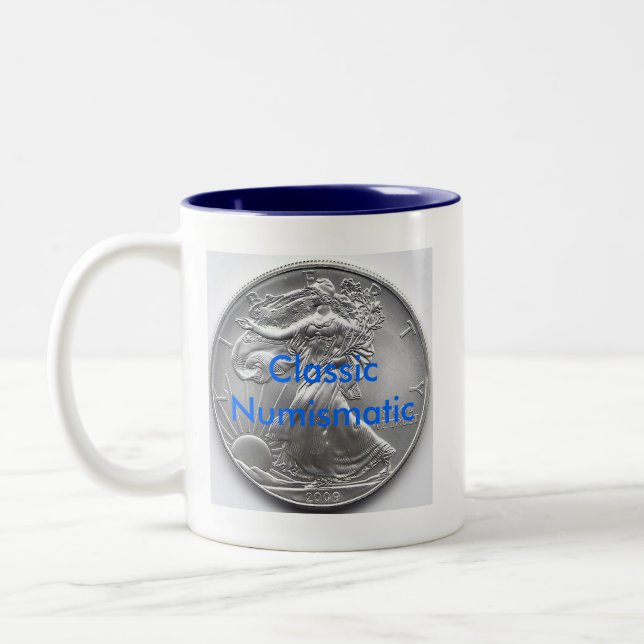TASSE 2 COULEURS NUMISMATIQUE CLASSIQUE (Gauche)
