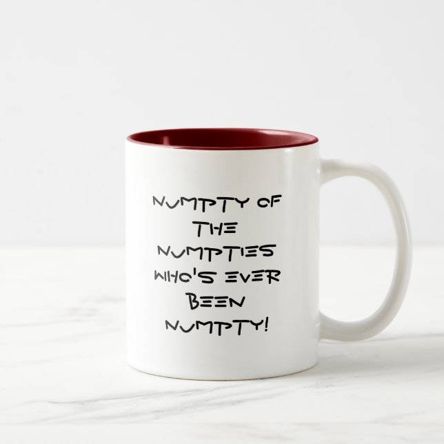 Tasse 2 Couleurs Numpty du NumptiesWho jamais été Numpty ! (Droit)