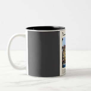 Tasse 2 Couleurs Nuremberg Vintage Watercolor Travel