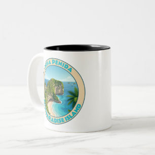Tasse 2 Couleurs Nusa Penida Bali plage de Kelingking voyage vintag