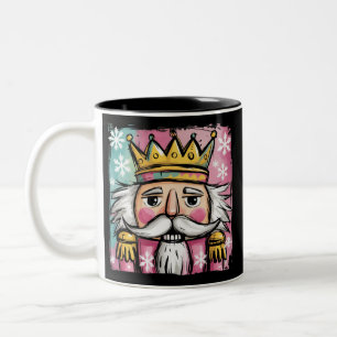 Tasse 2 Couleurs Nutcracker Santa Noël Féminin Aquarelle Prépa