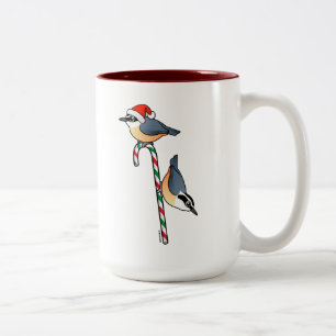 Tasse 2 Couleurs Nuthatch Père Noël