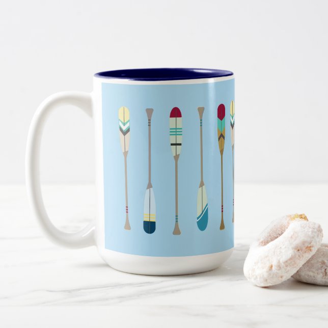 Tasse 2 Couleurs Oars vintages (Avec donut)