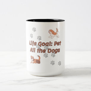 Tasse 2 Couleurs Objectif de vie : Animaux de compagnie Tous les ch