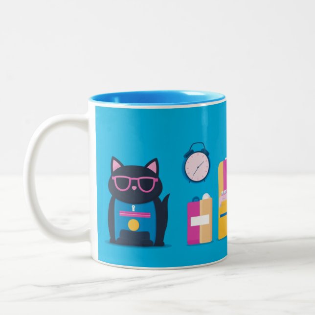 Tasse 2 Couleurs Objets ménagers pour enfants ou objets du quotidie (Gauche)