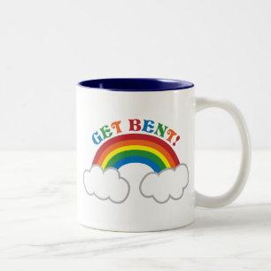 Tasse 2 Couleurs OBTENEZ COUDÉ ! avec l'arc-en-ciel mignon