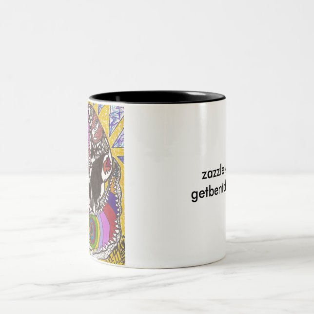 Tasse 2 Couleurs OBTENEZ COUDÉ ! - Tête de diamant (Centre)