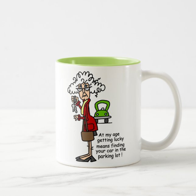 Tasse 2 Couleurs Obtenir un Humour chanceux (Droit)