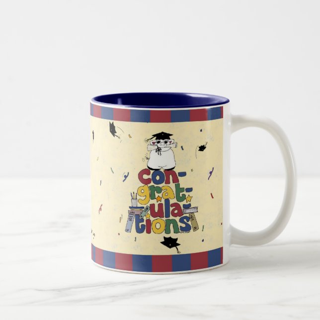 Tasse 2 Couleurs Obtention du diplôme - félicitations (Droit)