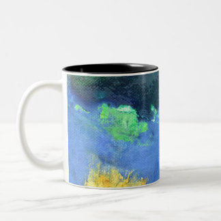 Tasse 2 Couleurs Océan Emeraude marin en aquamarine