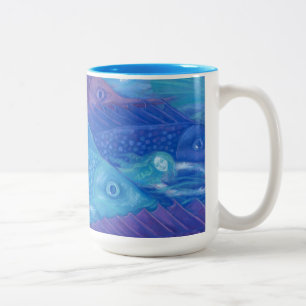 Tasse 2 Couleurs Ocean Nomads, Imaginaire marin Mermaids & Poissons