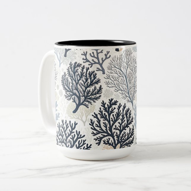 Tasse 2 Couleurs Oceanic Vibes Botanical Corals (Devant gauche)