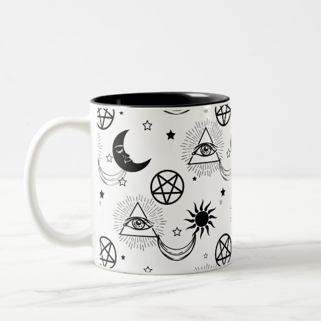 Tasse 2 Couleurs oeil d'halloween illati (Gauche)