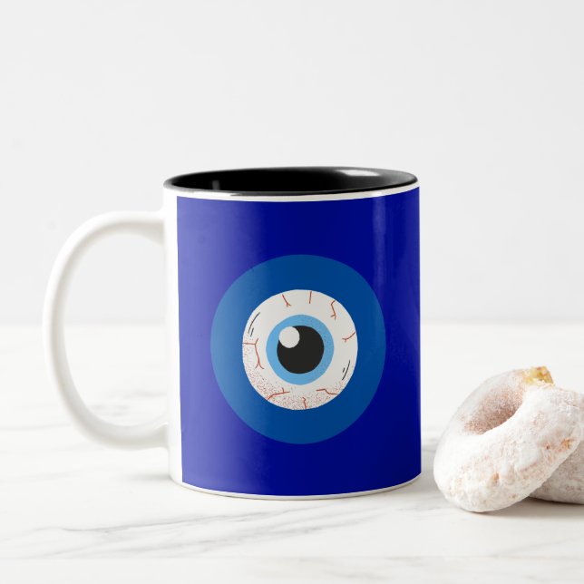 Tasse 2 Couleurs Oeil mal max Ultra (Avec donut)